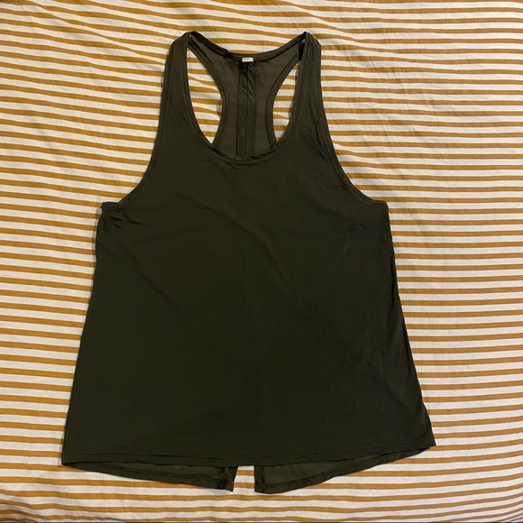 Lululemon athletic tank top olive green size small - Picture 2 of 5